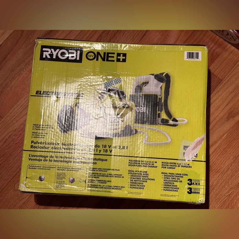 Ryobi 18V Electric Sprayer NEW in Box - Picture 2 of 5